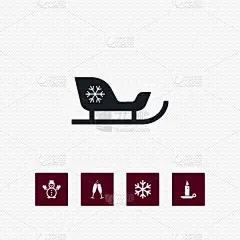 天气,冬天,简单,计算机图标,事件,霜,雪,冷,布置
