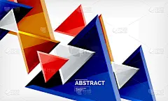 技术未来几何3d形状，最小抽象背景