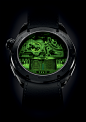 SKULL GREEN EYE : Let time look you straight in the eyes
