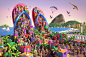 Havaianas Clay : These images was created in PS and Modo3D to advertising campaign of Havaianas. 