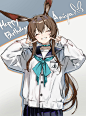 阿米娅生日快乐～
X：fino（fino__）同时也是画师老师生日