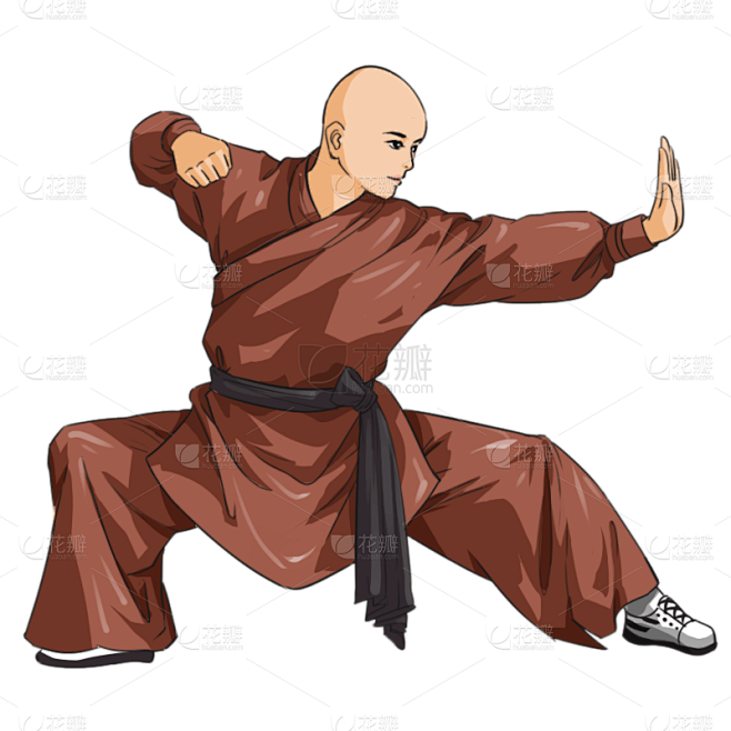 中国风-手绘武术练习人物插画8
