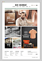 Online Clothing Store {website layout - 3 column grid} // Ben Sherman