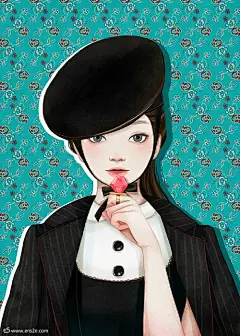 【韩国插画师Choi mi-kyung（Ensee）清新浪漫的插画作品欣赏】
韩国艺术家Choi Mi Kyung，又被称作ENSEE 的作品淡雅清新，主题常常描绘女生，花与鸟。简约、纯净、美丽，看过她的作品，心中充满了阳光和美好的感觉。