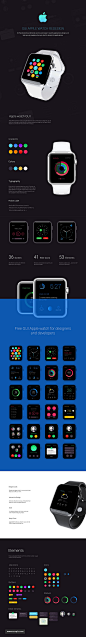Apple watch GUI智能手表界面UI设计UIKIT主题包PSD源文件 UI设计 