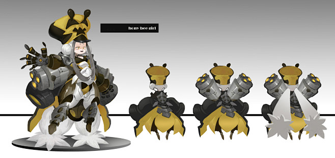 bee girl, gao happy