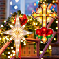 Amazon.com: LAMPHOME 2 Pack Lighted Cross and Bethlehem Star Christmas Window Silhouette Lights Decorations,Window Sculpture Decoration for Christmas,Party,Home,Patio Lawn,Garden : Everything Else