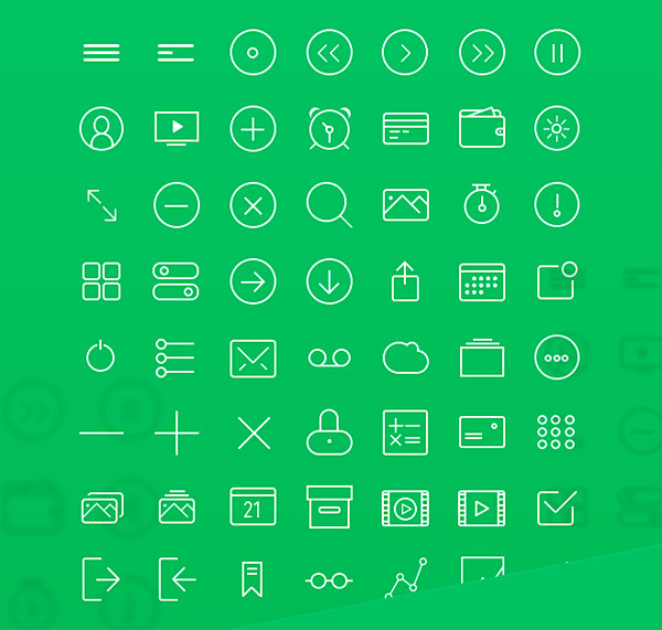 Free Line Icon Set