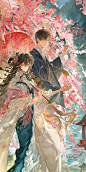 双人男女，古风