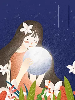 插画思念放进手心里手绘 高清背景 背景 设计图片 免费下载 页面网页 平面电商 创意素材