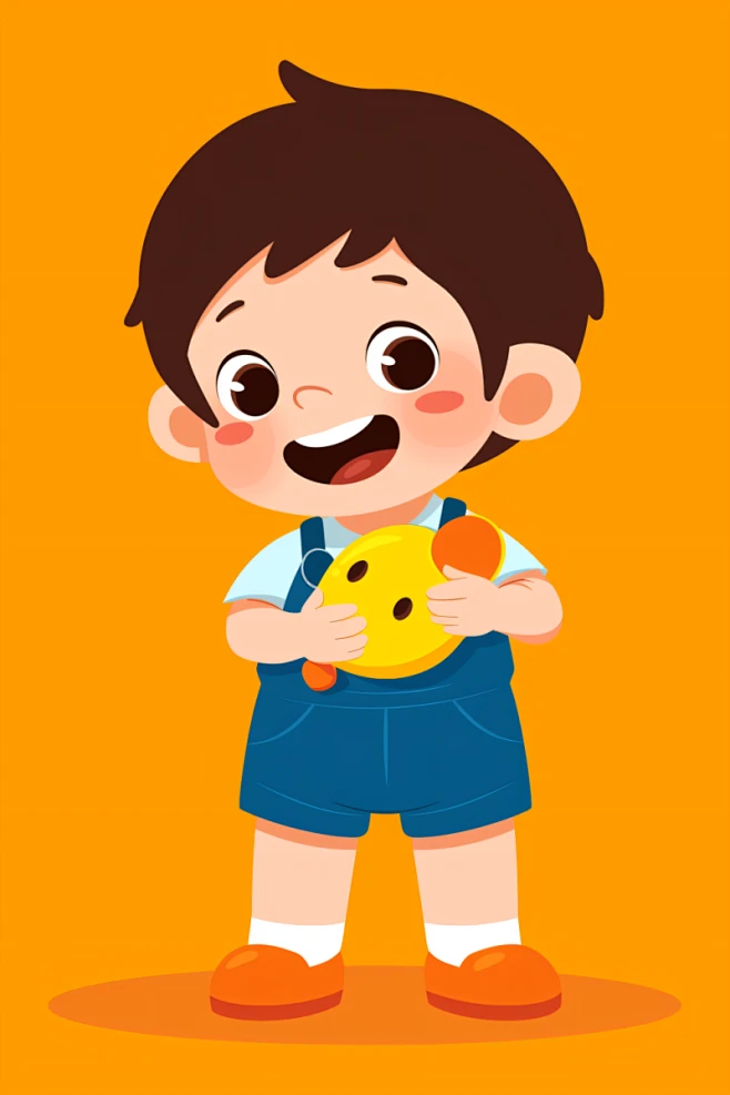 ai数字艺术六一儿童节扁平化大小孩插画