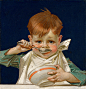 #图# J.C. Leyendecker, Kellogs kids, 1915-1917, Oil on canvas.O网页链接 ​​​​