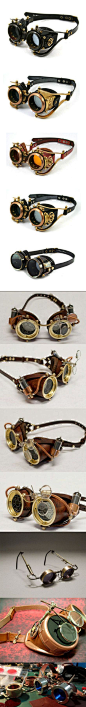 酷蒸汽朋克眼镜： _素材_人物 _参考----哥特，蒸汽朋克，机械，末世科技，废土 #率叶插件，让花瓣网更好用#