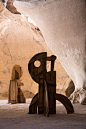 Ivo Bisognino Solo Exhibition Human Forms in Ancient Israel Cave, Photo Shai Epstein | Yellowtrace