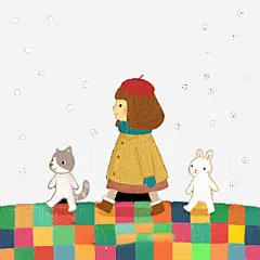 女孩和小猫高清素材 儿童插画 卡通 可爱 插画 童话插画 萌 免抠png 设计图片 免费下载