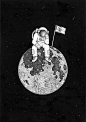 创意宇航员插画壁纸