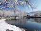 北京植物园雪景