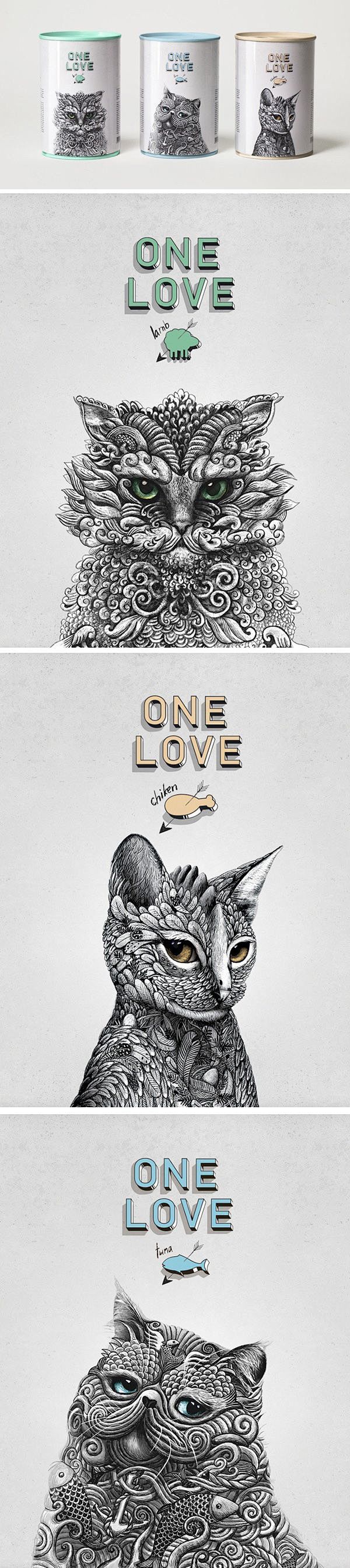 ONE LOVE Cat food De...