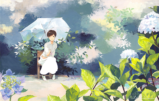 ❤关注公众号：星期五治愈星球，更多插画、...