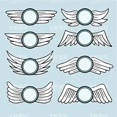 翅膀  - 源文件下载【酷图网】翅膀,卡通,手绘,天使,羽翼,卡通翅膀,装饰素材,羽毛