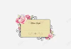 花艺便签高清素材 页面 页面网页 平面电商 创意素材 png素材