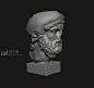 石膏像，古罗马希腊将军，人头像，西方人物雕像