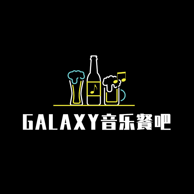 酒吧餐吧品牌宣传LOGO简约微信头像