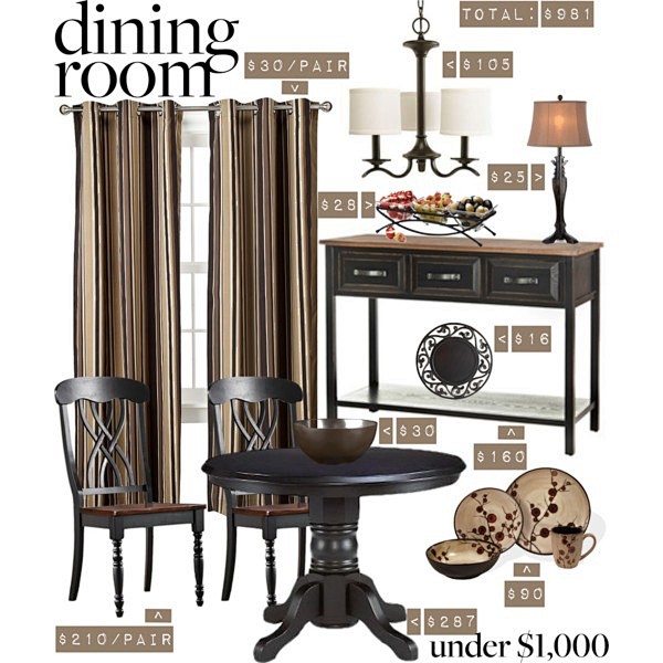 Dining room under $1...