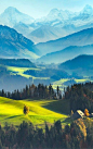 瑞士山景(3584C)