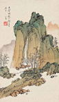Puru 溥儒, also known as Pu Xinyu 溥心畬  (Chinese, 1896-1963) Replica, ink and color on paper, 48 x 28 cm