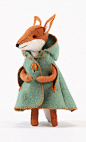 Charlotte Fox in a fashionable cloak by Cynthia Treen Studio: 