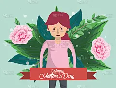 贺卡,母亲,母亲节,性格,可爱的,玫瑰,周年纪念,请柬,消息,节日