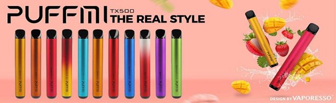 Puffmi par Vaporesso, une cigarette électronique jetable ne nécessite