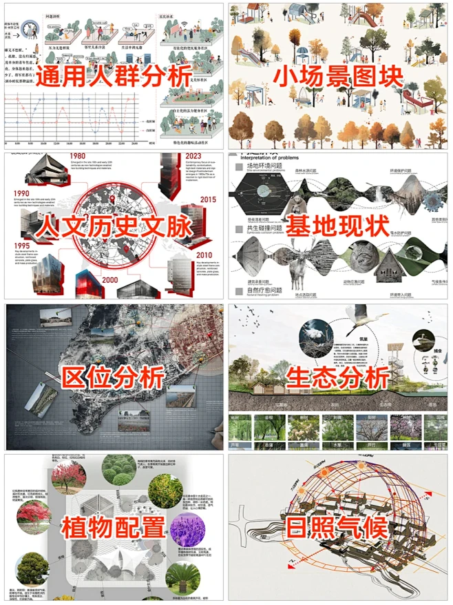 建筑景观环艺室内设计分析图PSD模板-花瓣网