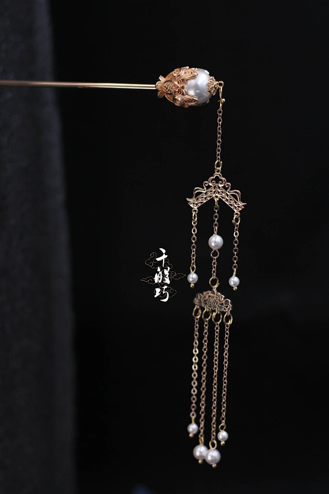 {明珠二}古典簪钗复古仿古纯铜多宝发簪发梳步摇流苏汉服配饰-淘宝网-花瓣网
