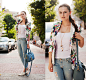 Viktoriya Sener - Lovelywholesale Blazer, M2f Jeans, Persunmall Bag, Braska Brogues - FLORAL BLAZER