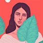 Visualizing Emotions: Illustrations by Suzanne Dias - Inspiration Grid | Design Inspiration : Illustrator and designer Suzanne Dias uses the characters in her portraits to express her own emotions and how she felt at a particular moment – “the people arou