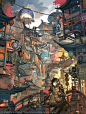 日本画师 Nocras 的东方幻想世界，他将自己一些画为基础制作了一款名为《 TASOMACHI 》的游戏目前已有Steam页面。 ​​​​