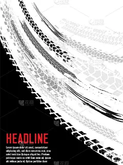 枯燥乏味的轮胎横幅