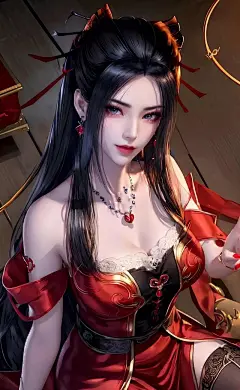 动漫女神殿AI绘画之《天行九歌》妖娆的焰灵姬超美超清壁纸二-今日头条