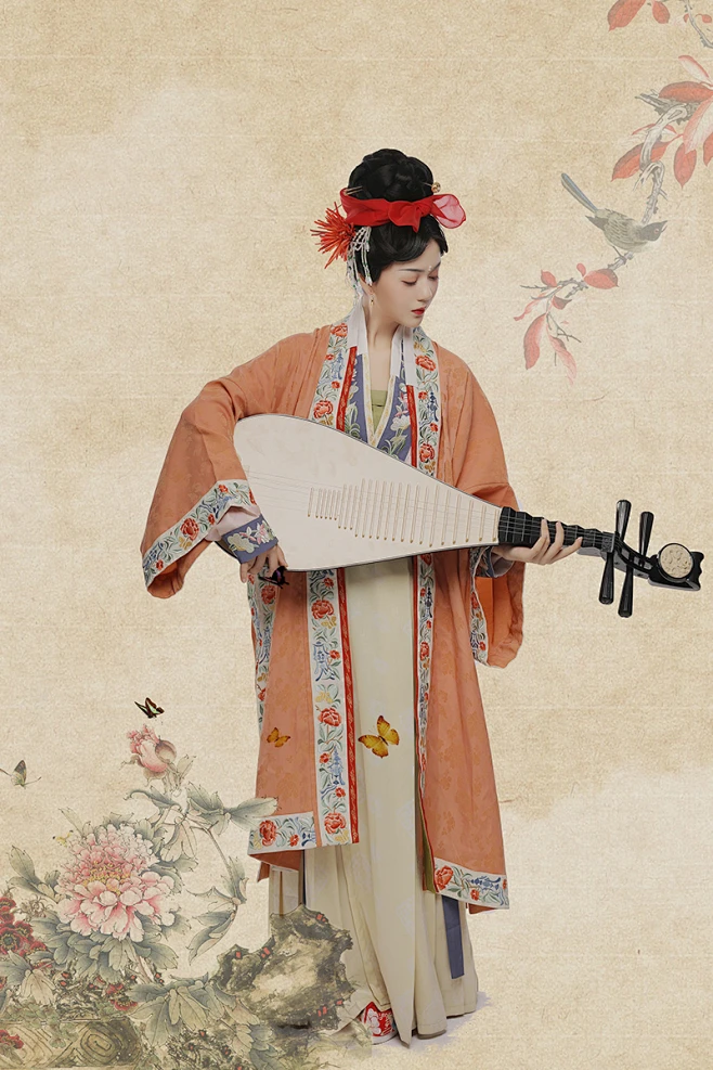 大宋人物谱【李师师】花朝记原创汉服宋制长褙子4.5百迭春款女装-淘宝网-花瓣网