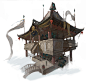 Oriental  Houses, Pavilions, Jt Lee : photoshop