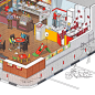 Multifunctional parking space.
#illustration #cutaway #crosssection #parking #gasstation #cafe #burger #fastfood #eat #horse