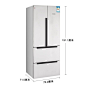 博世（BOSCH）484升 多门冰箱 家用四门玻璃门电冰箱 混冷无霜 变频节能 BCD-484W(KME48S20TI)
