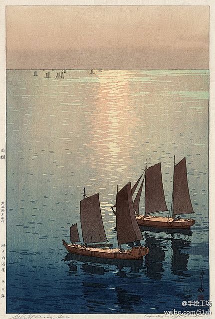 Hiroshi Yoshida 版画作品...