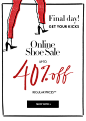 Online Shoe Sale!