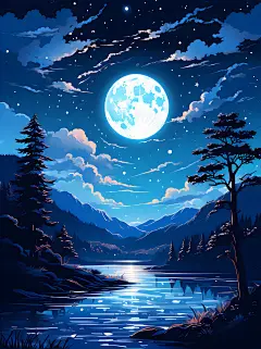 无垠夜色