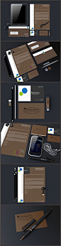 黑色精品VI 地产 酒店 名片 提案 贴图 样机 平面 素材 设计 模板 信封 笔 办公 企业VI 公司 