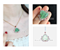 许小姐珠宝玉吊坠项链天然高端翡翠冰种a货高端女款笑佛缅甸镶嵌-淘宝网