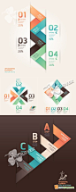 Modern origami infographics and web design 0370